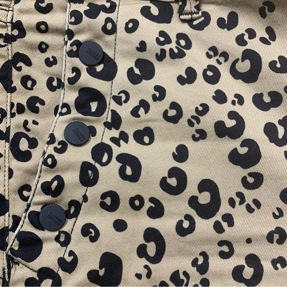 MAISON SCOTCH & SODA Expedition Express Mid Skinny Leopard Jeans Beige Sz 28/32 - Picture 8 of 12
